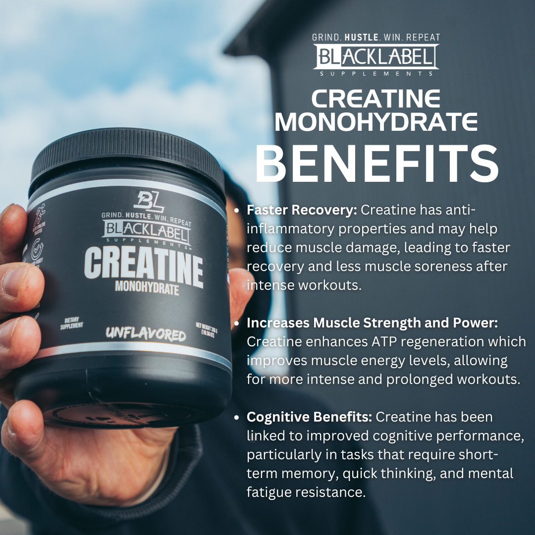Creatine Monohydrate Powder – Unflavored | Strength & Power