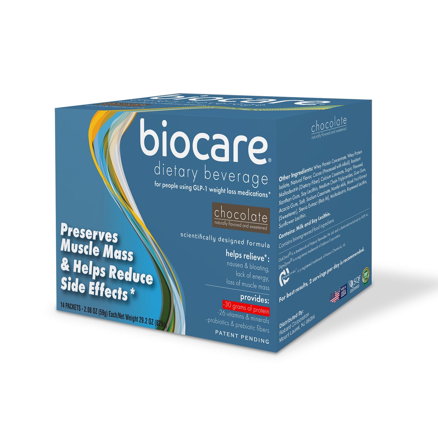 Biocare Chocolate Protein Beverage – 30g Protein | 14-Count