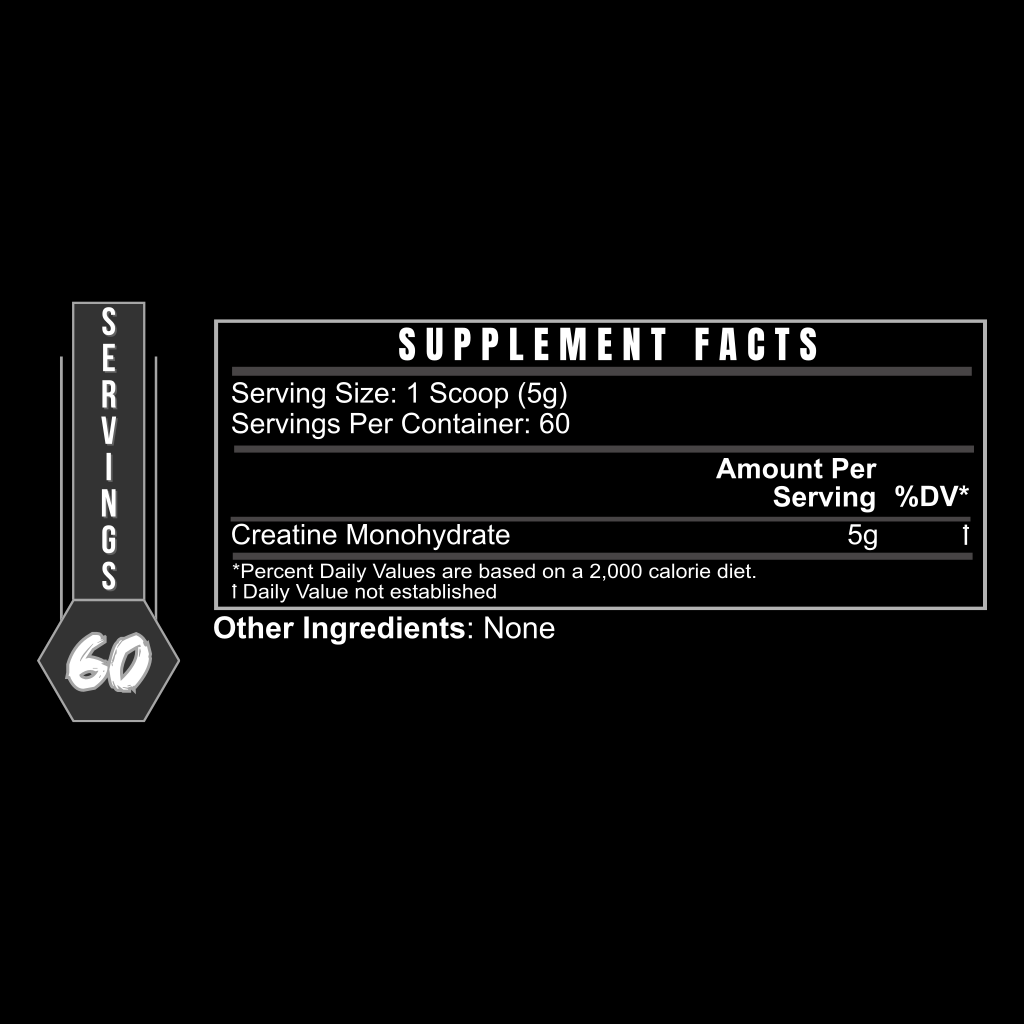Creatine Monohydrate Powder – Unflavored | Strength & Power