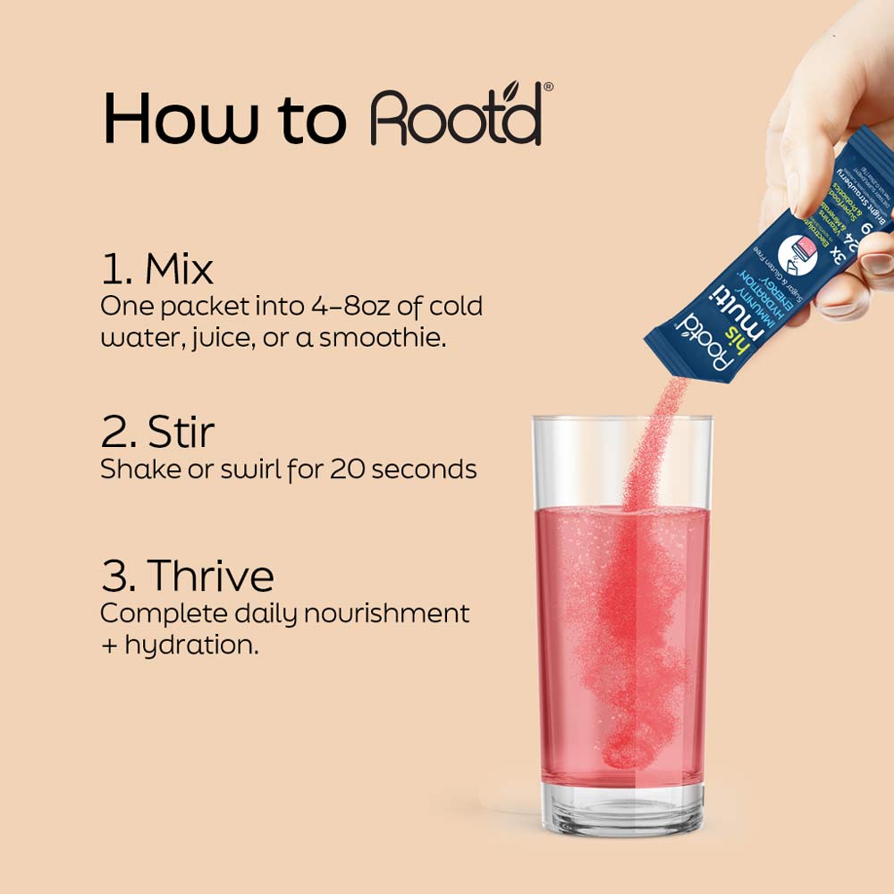 Men's Daily Nutrition Electrolyte Supplement | Orchard-Berry & Strawberry
