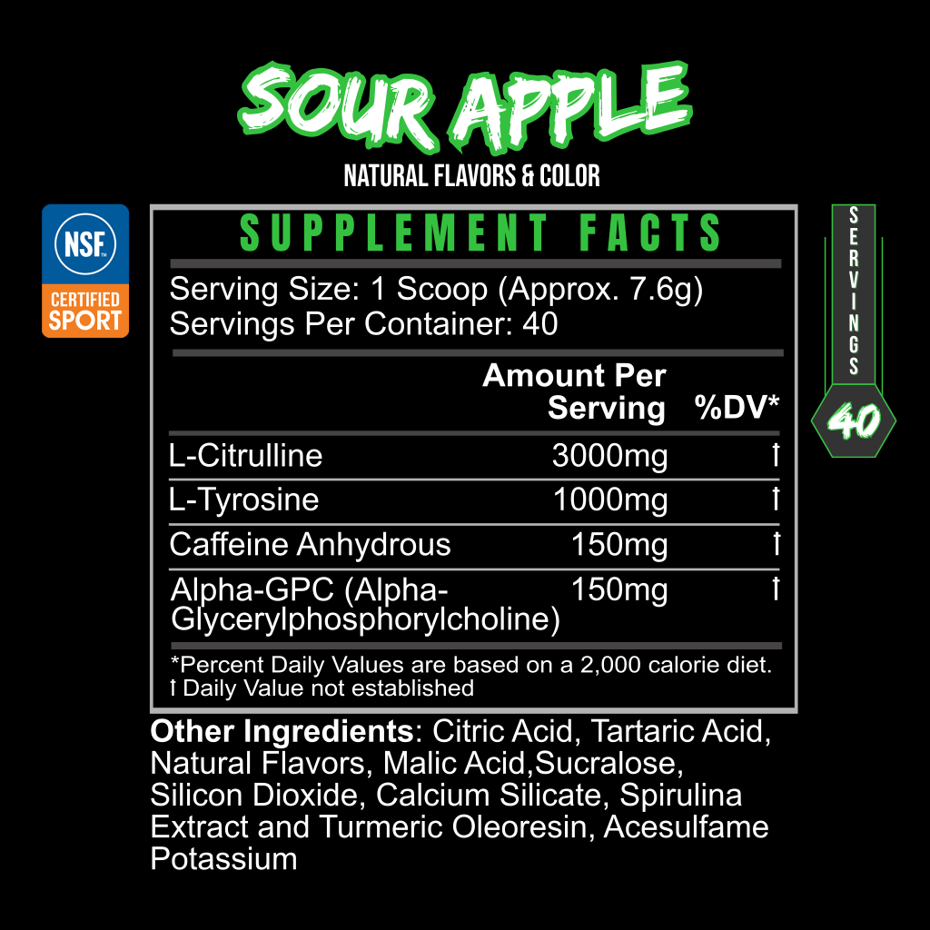 Pre Game Pre-Workout | Sour Apple, Lime Rickey & Strawberry Kiwi