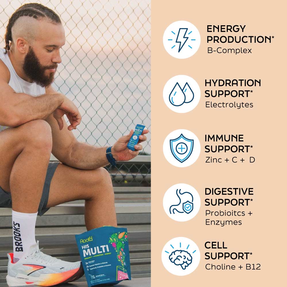 Men's Daily Nutrition Electrolyte Supplement | Orchard-Berry & Strawberry