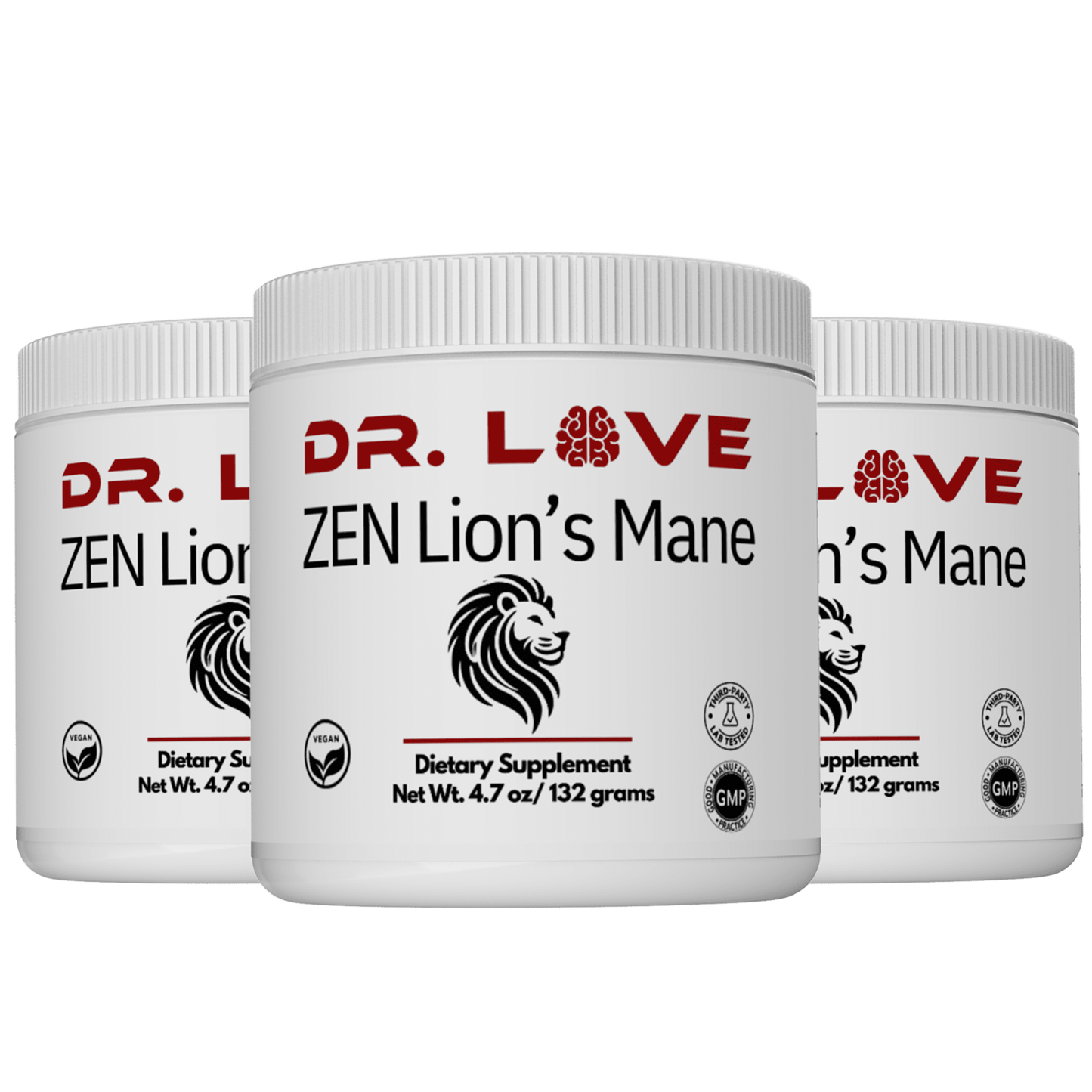 Zen Lion's Mane Mushroom Supplement – 60-Day Supply | Focus & Clarity