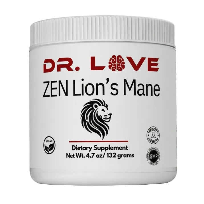 Zen Lion's Mane Mushroom Supplement – 60-Day Supply | Focus & Clarity