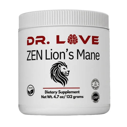 Zen Lion's Mane Mushroom Supplement – 60-Day Supply | Focus & Clarity