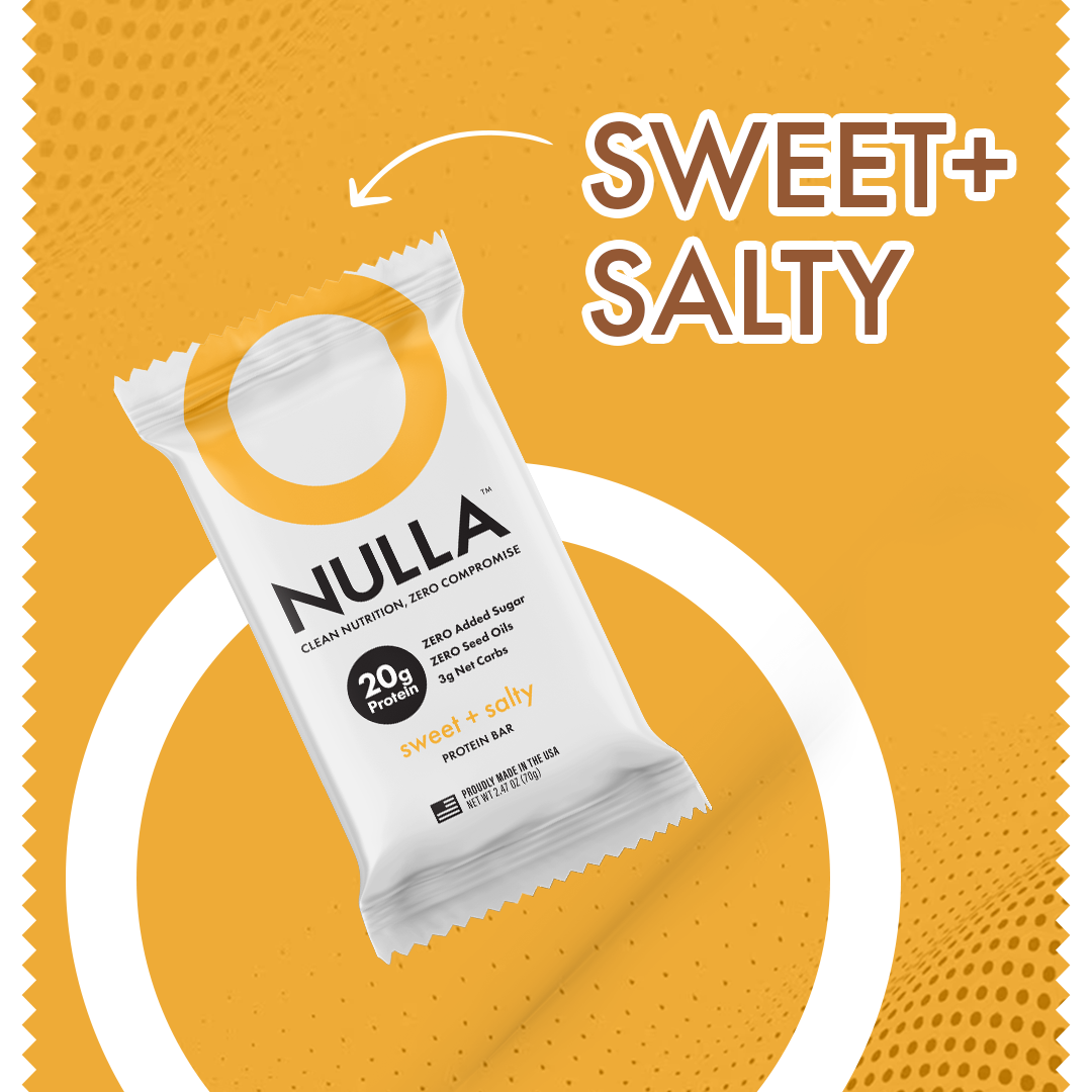 CleanForm Nulla Protein Bar – Box of 12 | Chocolate & Sweet & Salty