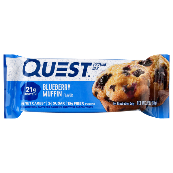 Quest Protein Bar – Blueberry Muffin Flavor | High-Protein Snack