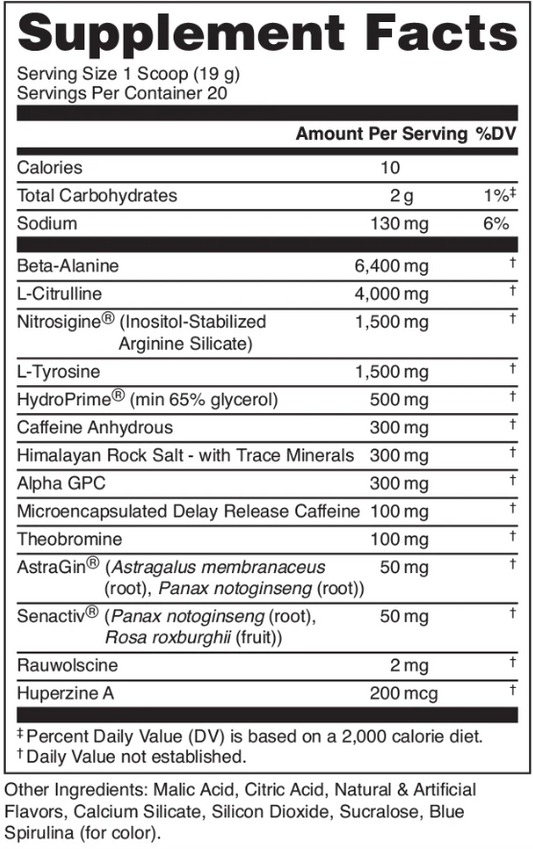 Bucked Up Mother Bucker Pre-Workout – 20 Servings | High Stimulant