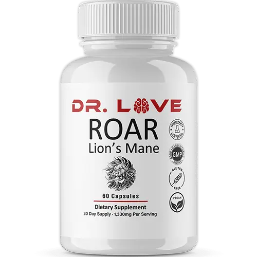 ROAR Lion's Mane Mushroom Supplement | Focus & Cognitive Support