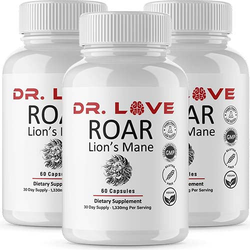 ROAR Lion's Mane Mushroom Supplement | Focus & Cognitive Support