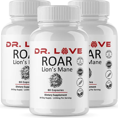 ROAR Lion's Mane Mushroom Supplement | Focus & Cognitive Support