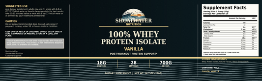 Pure3 100% Whey Protein Isolate (Vanilla)